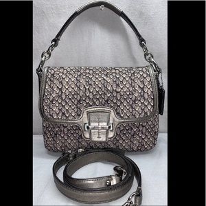 SOLD! Coach Taylor Snake Print Crossbody Handbag